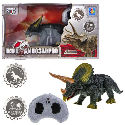 Игрушка на ИК-управлении RoboLife Робо-Трицератопс 1toy Т21016